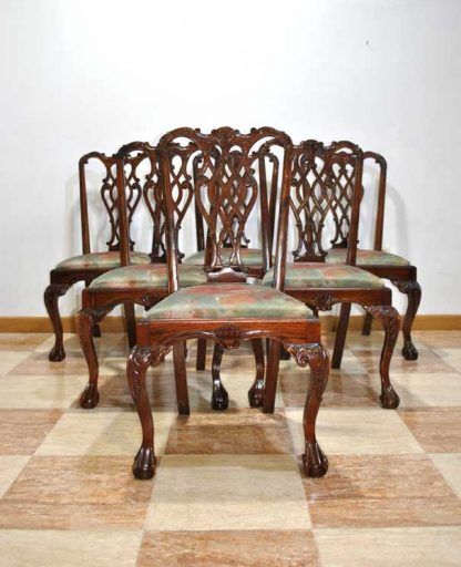 Sillas Chippendale caoba