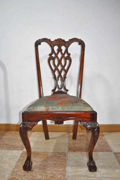 Sillas Chippendale caoba - Imagen 5