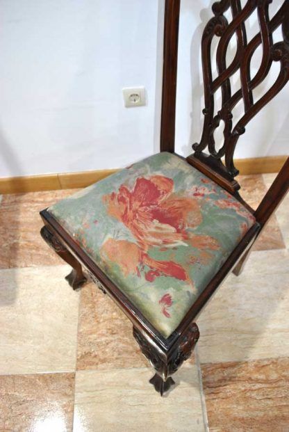 Sillas Chippendale caoba - Imagen 9