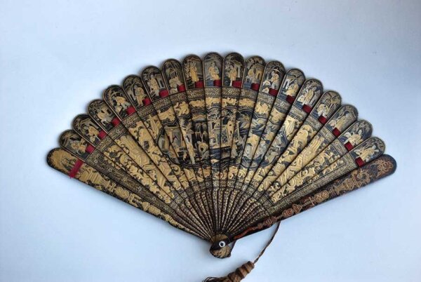 Abanico oriental antiguo - Imagen 3