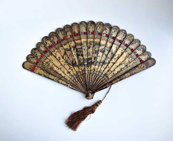Abanico oriental antiguo - Imagen 2