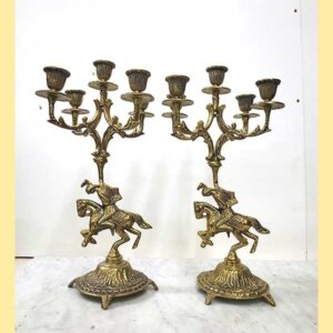 Candelabros de bronce