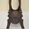 Pedestal tallado madera - Imagen 5