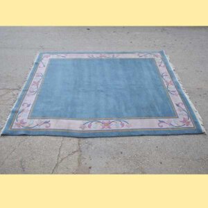 Alfombra azul celeste