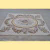 Alfombra beige flores