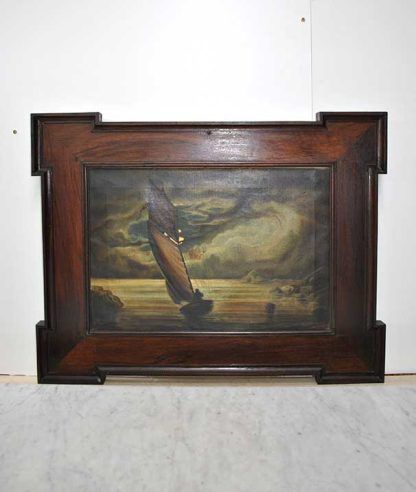 Cromolitografía barco