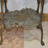 Mesita pedestal bronce - Imagen 6