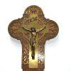 Crucifijo de latón dorado - Imagen 2