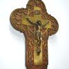 Crucifijo de latón dorado - Imagen 4