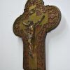 Crucifijo de latón dorado - Imagen 5
