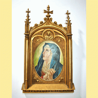 Retablo dorado Virgen