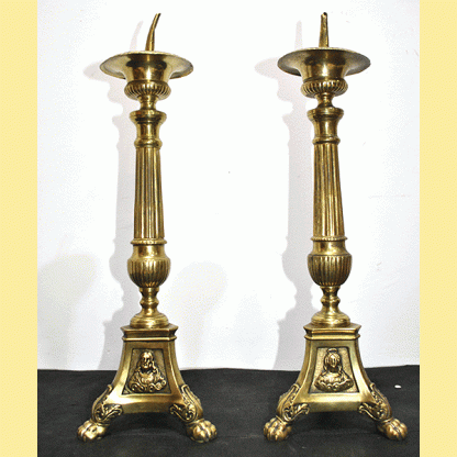 Pareja hacheros de bronce