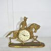Reloj caballo bronce