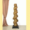 Columna dorada madera