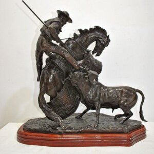 Escultura bronce picador