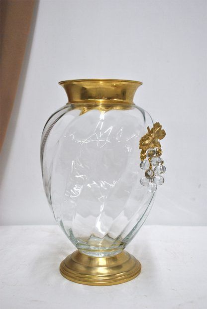 Jarrón cristal y latón - Imagen 9