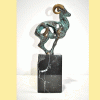 Escultura bronce oveja