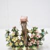 Cesta flores porcelana - Imagen 2
