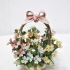 Cesta flores porcelana - Imagen 4
