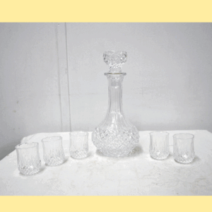 Juego de licor cristal