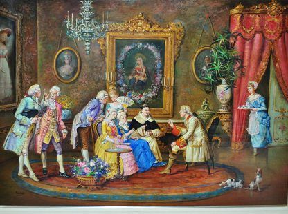 Pintura La visita del cardenal - Imagen 22