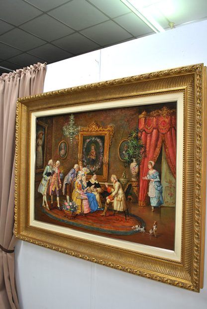 Pintura La visita del cardenal - Imagen 3