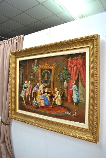 Pintura La visita del cardenal - Imagen 4