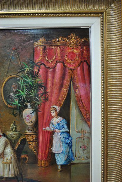 Pintura La visita del cardenal - Imagen 5