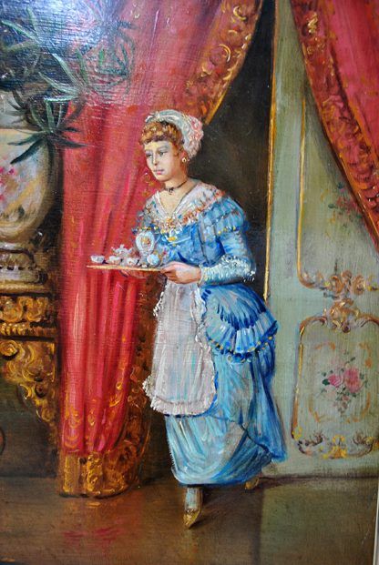 Pintura La visita del cardenal - Imagen 6