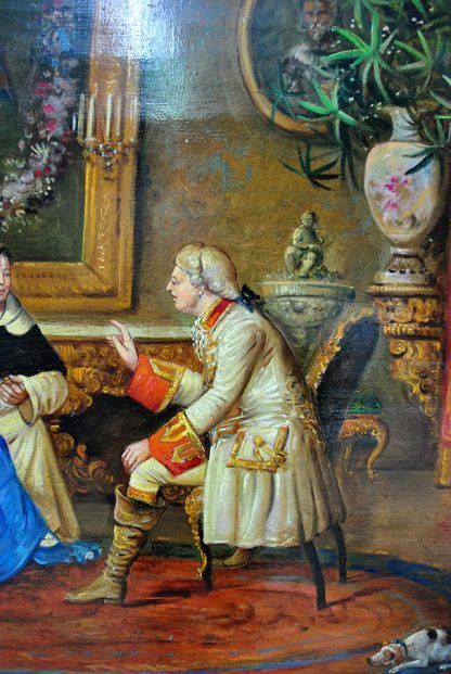 Pintura La visita del cardenal - Imagen 8