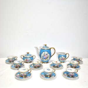 Juego de café estilo Sevres