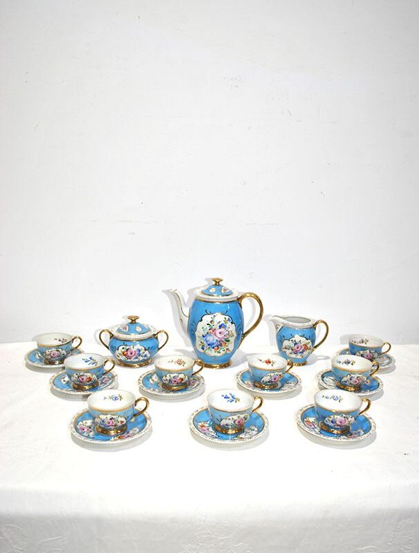 Juego de café estilo Sevres