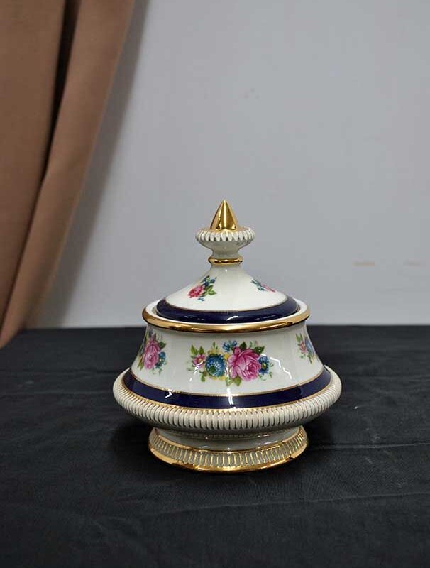 Frasco porcelana flores