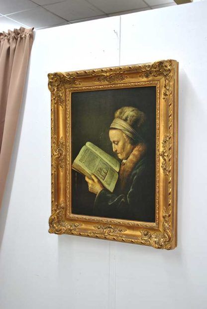 Lámina anciana leyendo - Imagen 2