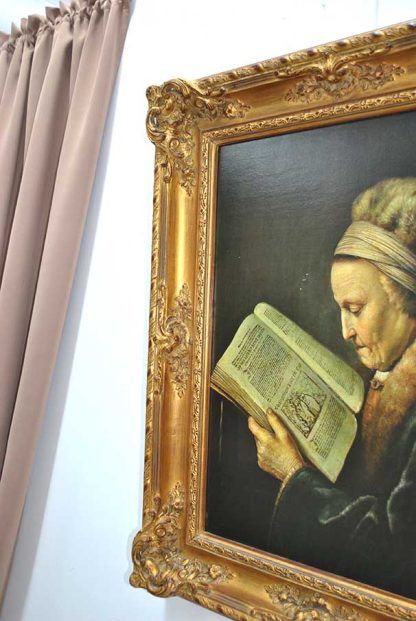 Lámina anciana leyendo - Imagen 3