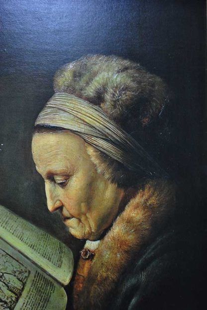 Lámina anciana leyendo - Imagen 5