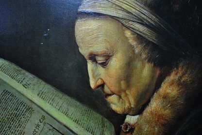 Lámina anciana leyendo - Imagen 7