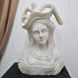 Busto escultura de mujer