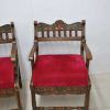 Pareja de sillones tallados - Imagen 4
