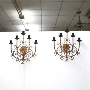 Candelabros o apliques forja