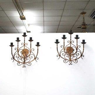 Candelabros o apliques forja