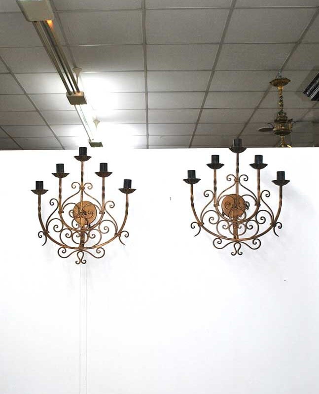 Candelabros o apliques forja