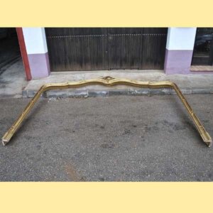 Dosel madera y pan de oro