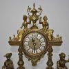 Reloj y candelabros bronce - Imagen 4