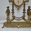 Reloj y candelabros bronce - Imagen 5