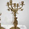 Reloj y candelabros bronce - Imagen 6