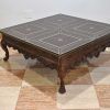 Mesa de centro madera y cuero - Imagen 10