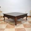 Mesa de centro madera y cuero - Imagen 12