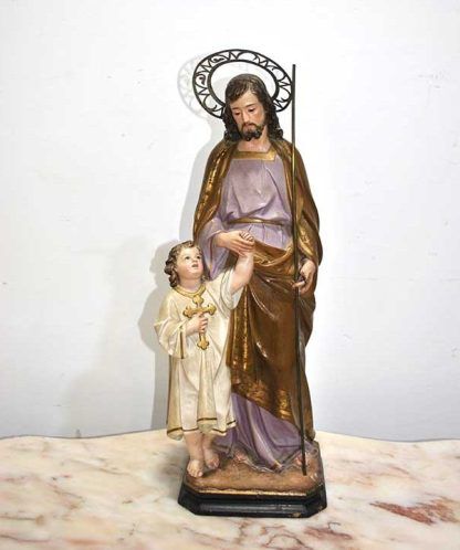 San José y Niño con corona