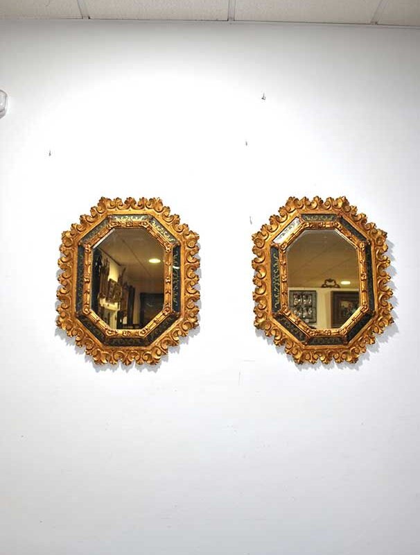 Espejos antiguos madera y cristal